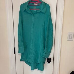Have Turquoise Collared Shirt